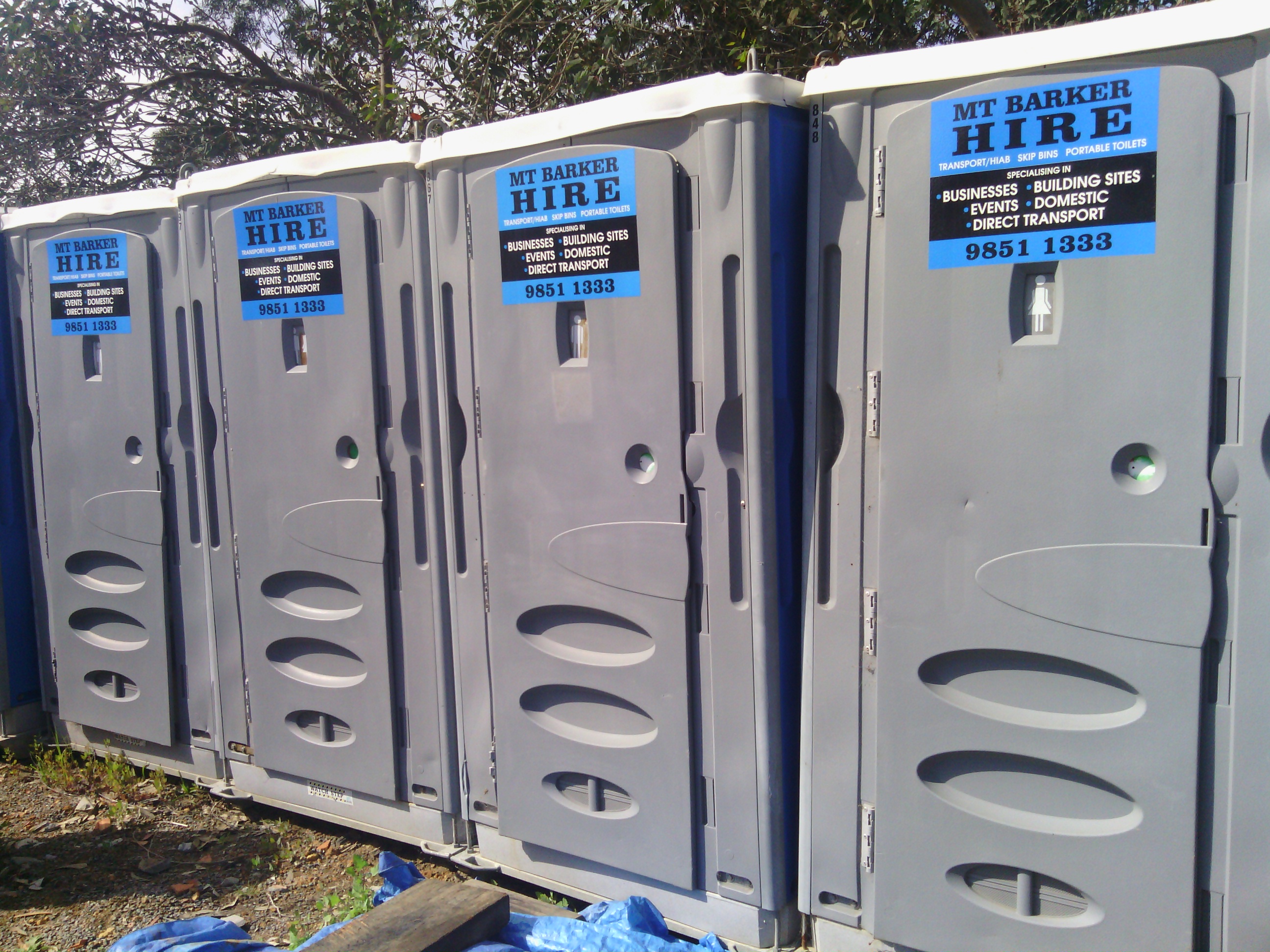 PORTABLE TOILETS